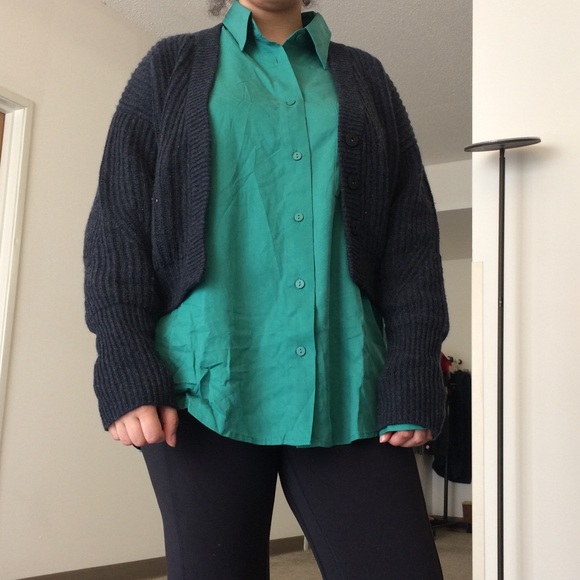 100% Tencel Lyocell Oversized High-Low Drop Shoulder Button Through Shirt Pocket - Picture 8 of 15